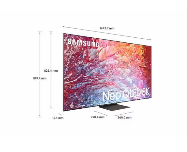 ابعاد تلویزیون سامسونگ نئو کویلد جدید 65QN700B Neo QLED 8K